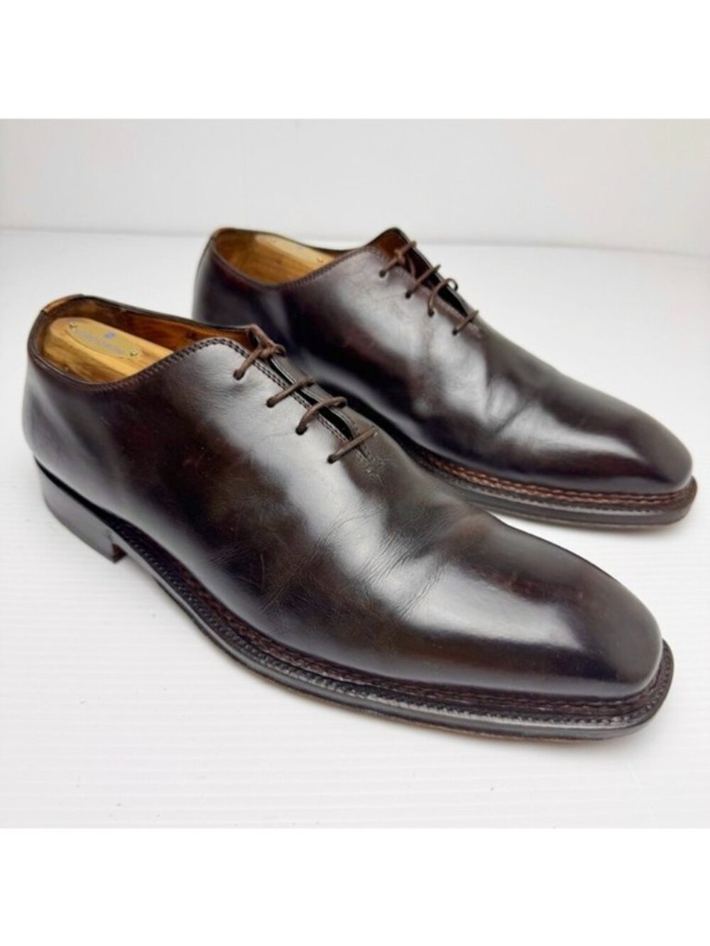 BONTONI De La Ville lace-up brown shoes 13 - Picture 2 of 12